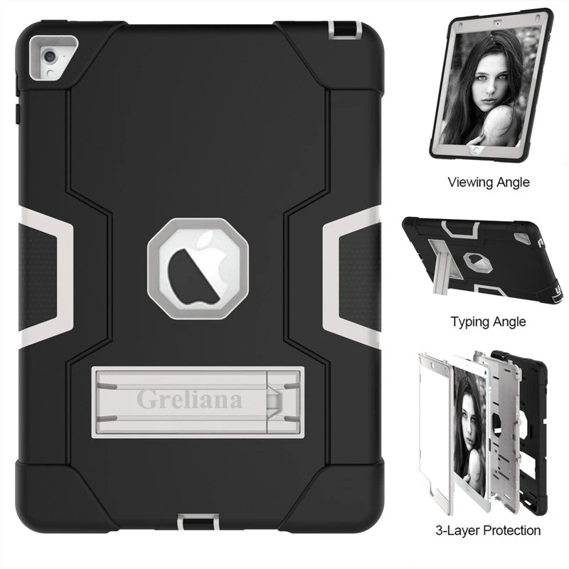 For Ipad 9.7 2017 Case A1822 A1823 Tablet Cover For Ipad 9.7 2018 A1893 A1954 Silicon TPU+PC shell Shockproof Stand Protective
For Ipad 9.7 2017 Case A1822 A1823 Tablet Cover For Ipad 9.7 2018 A1893 A1954 Silicon TPU+PC shell Shockproof Stand Protective