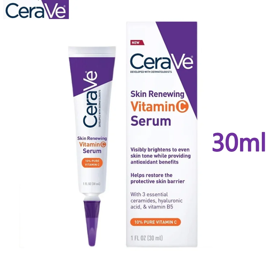 CeraVe Vitamin C Moisturizing Skin Serum With Hyaluronic Acid Whitening Brighten Tone Repair Skin Barrier Renewing Essence 30ml
CeraVe Vitamin C Moisturizing Skin Serum With Hyaluronic Acid Whitening Brighten Tone Repair Skin Barrier Renewing Essence 30ml