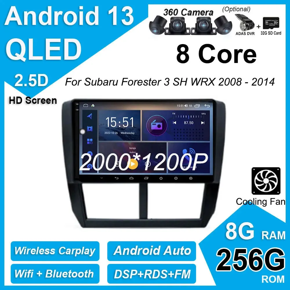 For Subaru Forester 3 SH WRX 2008 - 2014 Android 13 DSP HD Screen Car Player Stereo Video GPS Navigation Multimedia Radio
For Subaru Forester 3 SH WRX 2008 - 2014 Android 13 DSP HD Screen Car Player Stereo Video GPS Navigation Multimedia Radio
