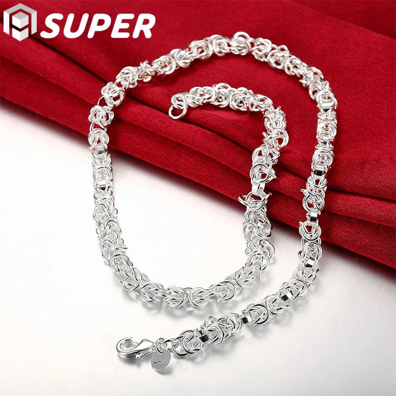 925 Sterling Silver Chain 7mm Box Necklace For Women Men Locket Chokers Necklaces Jewelry Christmas Gift Hot Sale
925 Sterling Silver Chain 7mm Box Necklace For Women Men Locket Chokers Necklaces Jewelry Christmas Gift Hot Sale
