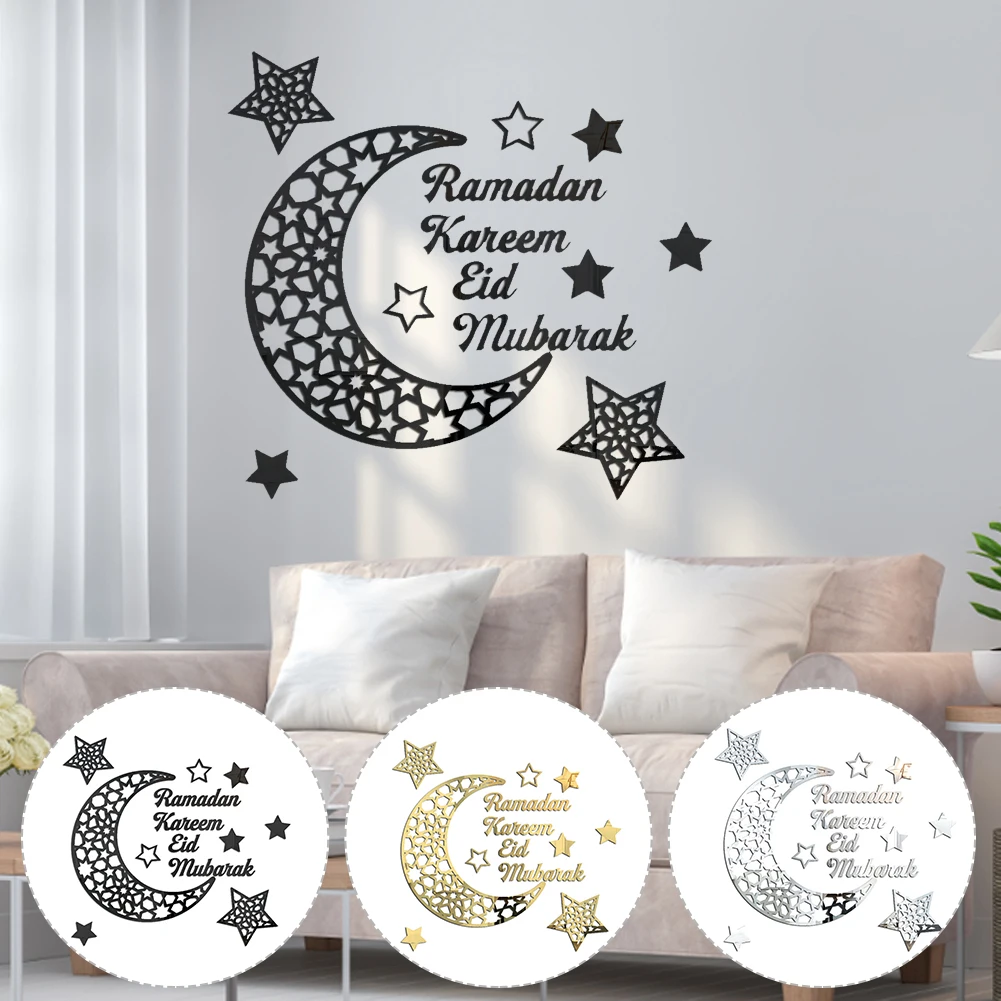 Ramadan Decoration Acrylic Mirror Gold and Silver Wall Sticker Muslim Islam Eid al-Fitr Living Room Self-adhesive Decorate
Ramadan Decoration Acrylic Mirror Gold and Silver Wall Sticker Muslim Islam Eid al-Fitr Living Room Self-adhesive Decorate