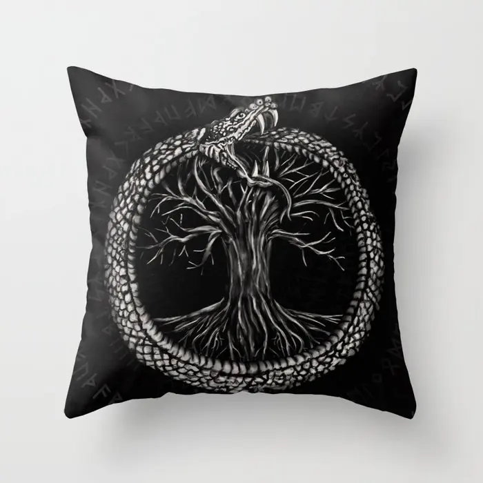 Ouroboros with Tree of Life Pillowcase Decorative Cushion For Sofa Printed Pillow Chair Car Cushion Cover Home Decoration
Ouroboros with Tree of Life Pillowcase Decorative Cushion For Sofa Printed Pillow Chair Car Cushion Cover Home Decoration