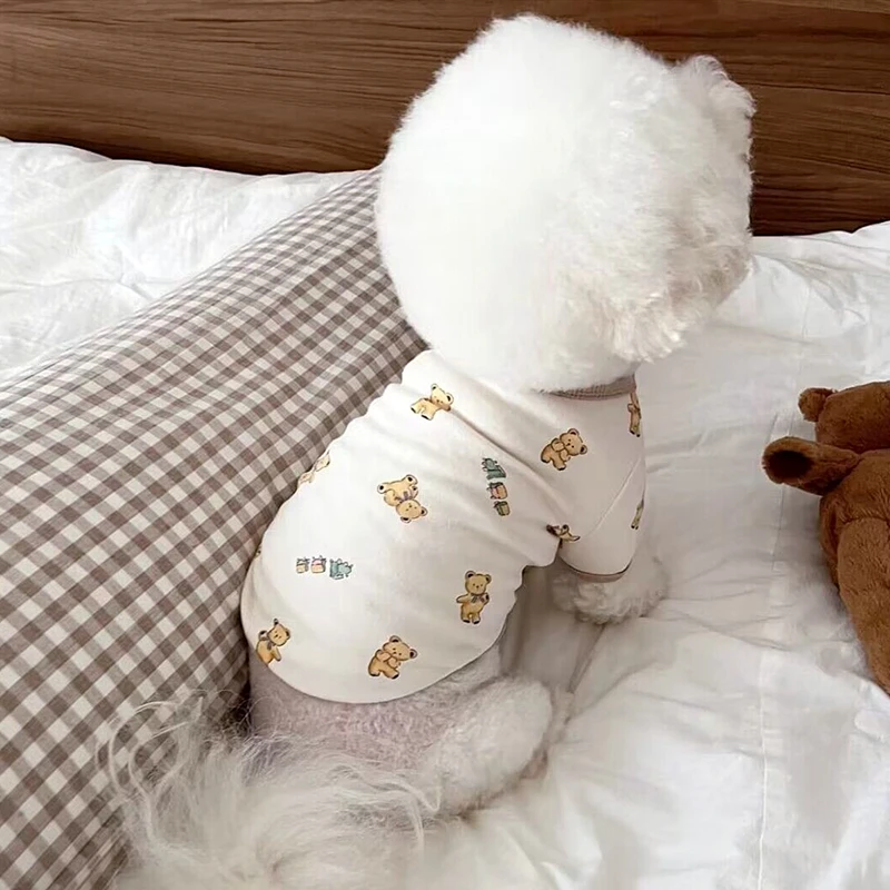 Teddy T-shirt Pomeranian Cartoon Clothes Softer Than Bear Summer Clothes Bear Print Dog Clothes Puppy Two Legs Clothes
Teddy T-shirt Pomeranian Cartoon Clothes Softer Than Bear Summer Clothes Bear Print Dog Clothes Puppy Two Legs Clothes
