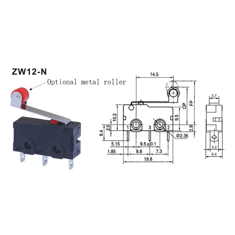 5 шт., микро-переключатель, 10 мм x 20 мм, переключатель сброса, 3-контактный, 5 А, 250 В переменного тока, серия ZW12, тактовый переключатель без блокировки
5 шт., микро-переключатель, 10 мм x 20 мм, переключатель сброса, 3-контактный, 5 А, 250 В переменного тока, серия ZW12, тактовый переключатель без блокировки