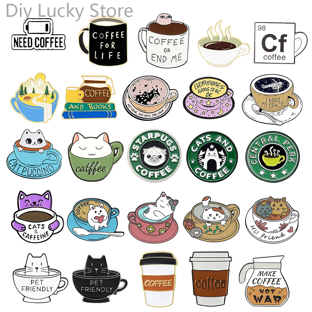Coffee Cup Pin Cat Pin Coffee Pin Coffee Shop Waiter Pin Backpack Clothing Accessories Alloy Enamel Lapel Pins Brooches Badge
Coffee Cup Pin Cat Pin Coffee Pin Coffee Shop Waiter Pin Backpack Clothing Accessories Alloy Enamel Lapel Pins Brooches Badge