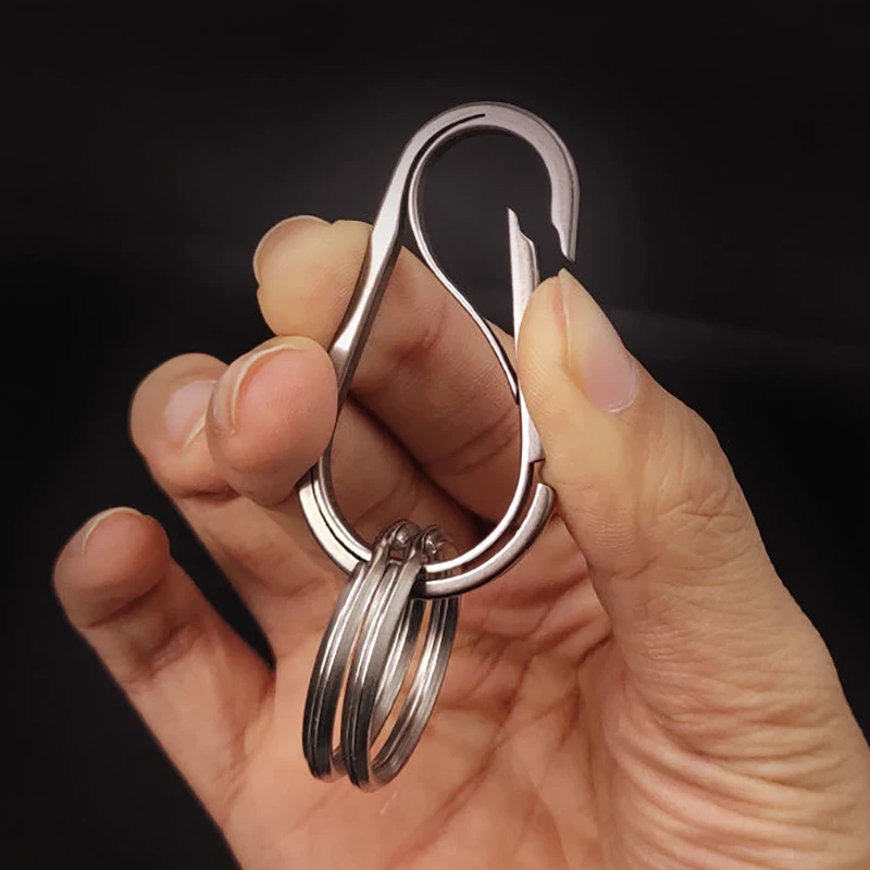 Outdoor Gadgets Keychain Stainless Steel Climbing Buckle Multi-Tool Tactical Carabiner Travel Survival Titanium Camping Supplies
Outdoor Gadgets Keychain Stainless Steel Climbing Buckle Multi-Tool Tactical Carabiner Travel Survival Titanium Camping Supplies
