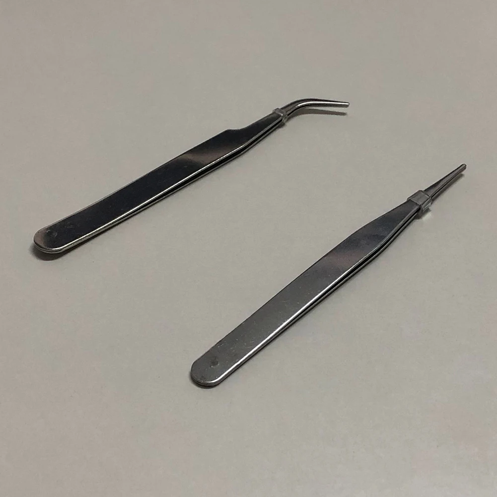 2pcs Precision Stainless Steel Tweezers Electronics Industrial Tweezers Anti-static Curved Straight Tip Dismantling Repair Tool
2pcs Precision Stainless Steel Tweezers Electronics Industrial Tweezers Anti-static Curved Straight Tip Dismantling Repair Tool
