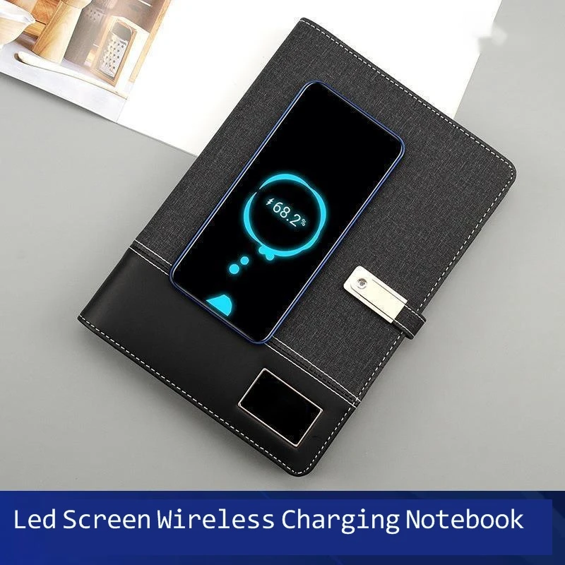 Wireless Charging Notebook LED Creative Loose-leaf Multi-function A5 Notepad With U Disk Power Bank Notebook Business Gifts
Wireless Charging Notebook LED Creative Loose-leaf Multi-function A5 Notepad With U Disk Power Bank Notebook Business Gifts
