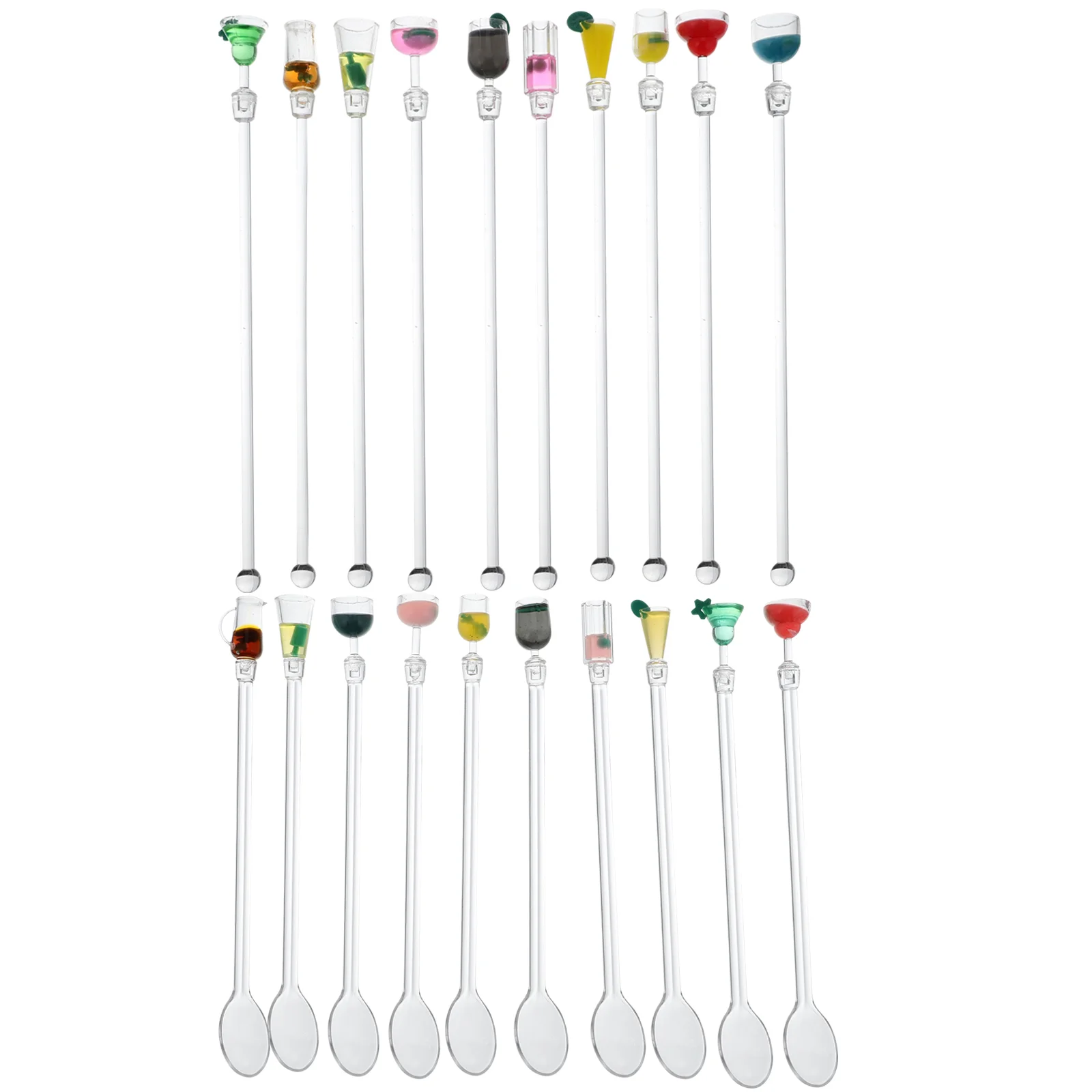 20Pcs Cocktail Mixing Sticks Cocktail Shaker Spoon Drink Swizzle Stick Cocktail Bartender Stirrer Coffee Stirrer Swizzle
20Pcs Cocktail Mixing Sticks Cocktail Shaker Spoon Drink Swizzle Stick Cocktail Bartender Stirrer Coffee Stirrer Swizzle