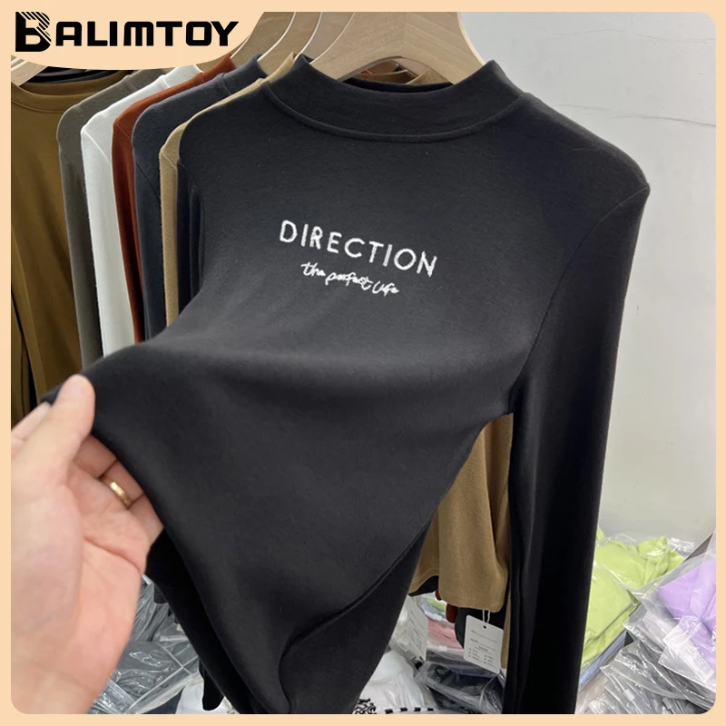 2022 New Winter T shirt Solid Fashion White Black Female Pullover Thick Soft Warm Women's Tees Shirt Long Sleeve Skinny Top
2022 New Winter T shirt Solid Fashion White Black Female Pullover Thick Soft Warm Women's Tees Shirt Long Sleeve Skinny Top