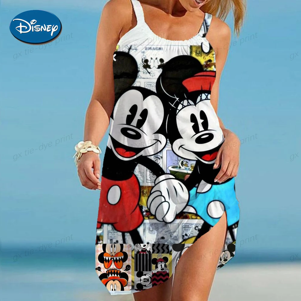 Летнее женское пляжное платье Disney, сексуальный мультяшный купальник с Минни, Женская пляжная блузка, полотенце с запахом и открытой спиной, пляжная мини-юбка на бретельках
Летнее женское пляжное платье Disney, сексуальный мультяшный купальник с Минни, Женская пляжная блузка, полотенце с запахом и открытой спиной, пляжная мини-юбка на бретельках