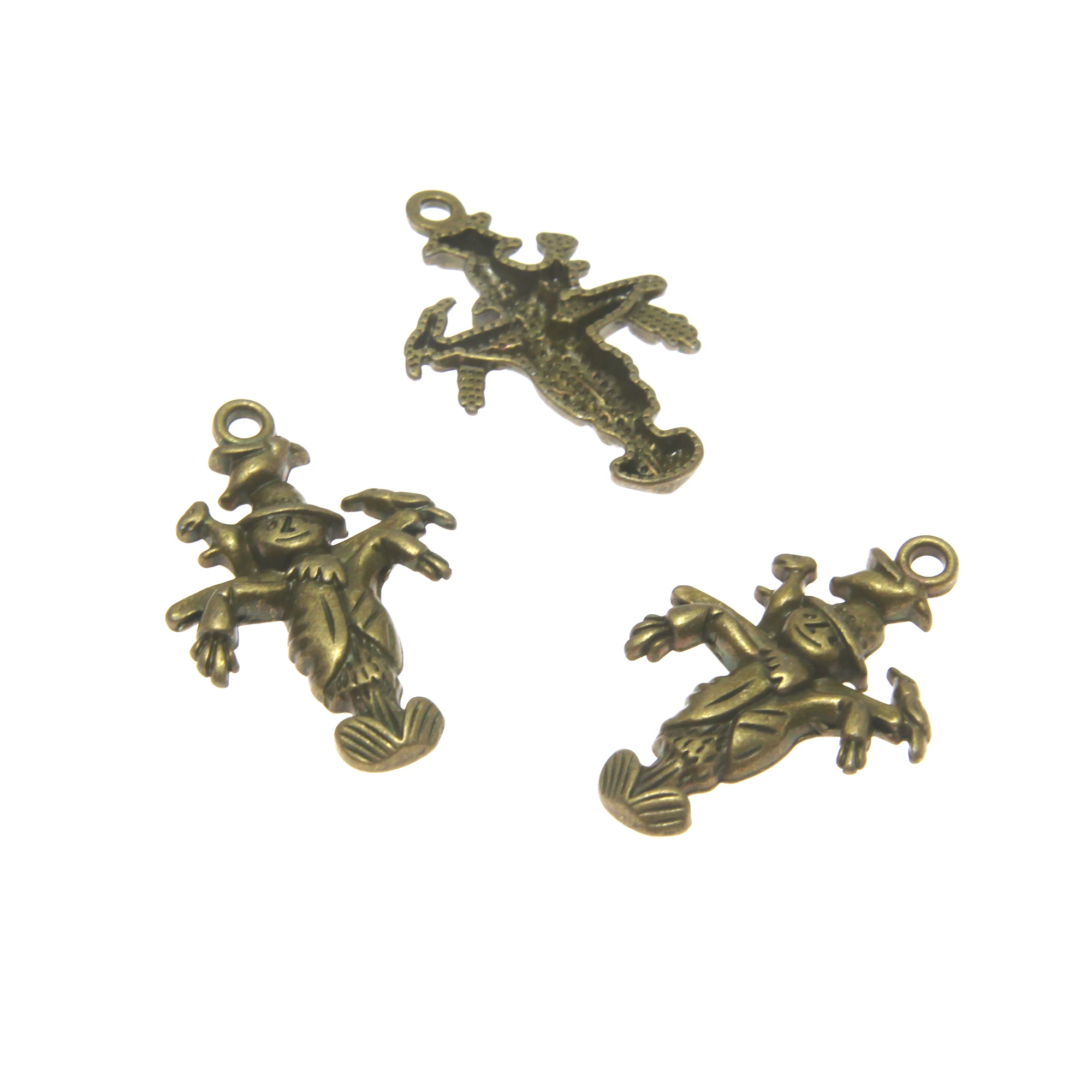 

15pcs scarecrow charms Antique bronze tone scarecrow charm pendant DIY jewelry findings 32x21mm