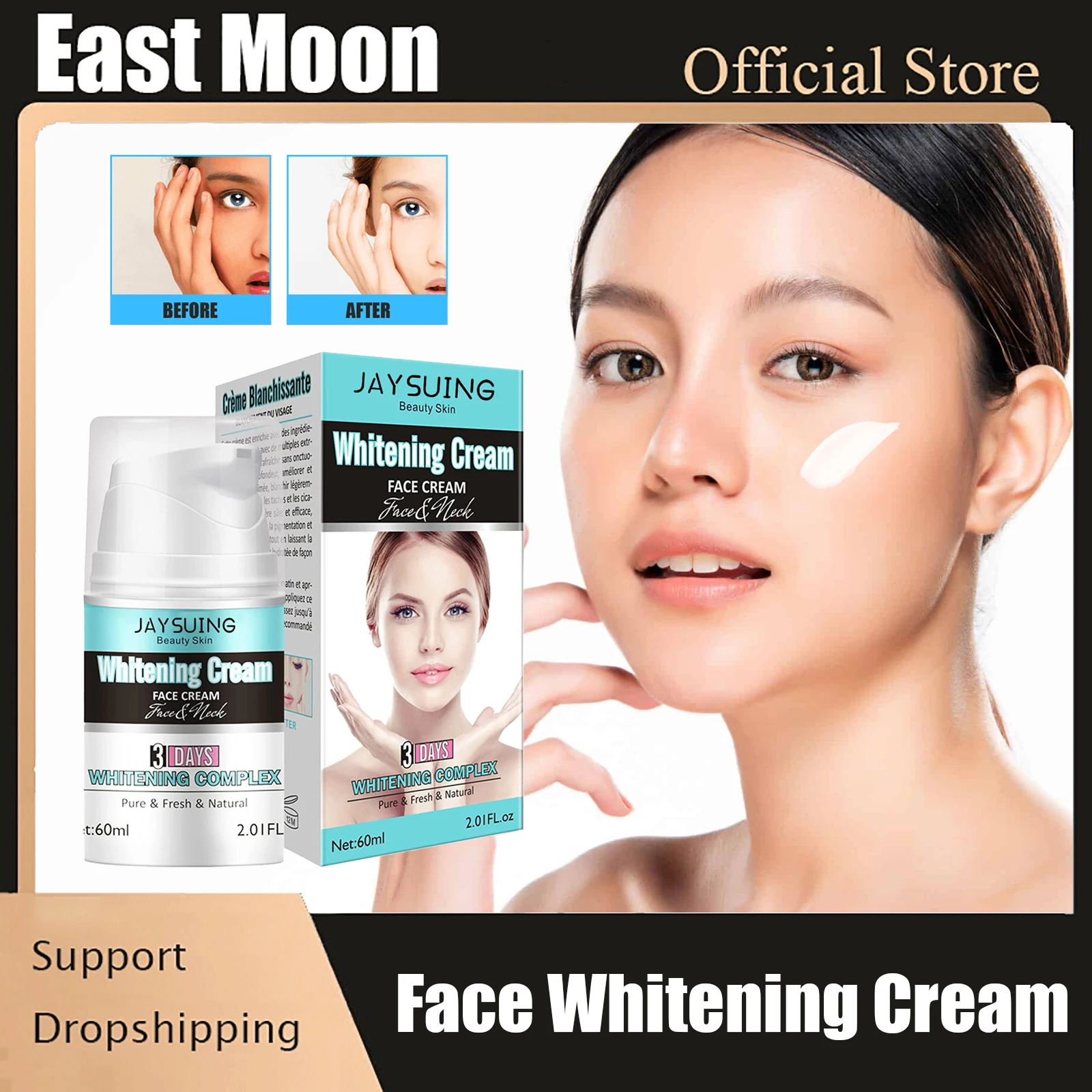 Face Whitening Cream for Dark Skin Acne Spots Removal Nourishing Firming Whiten Brightening Compound Facial Moisturizer Cream
Face Whitening Cream for Dark Skin Acne Spots Removal Nourishing Firming Whiten Brightening Compound Facial Moisturizer Cream