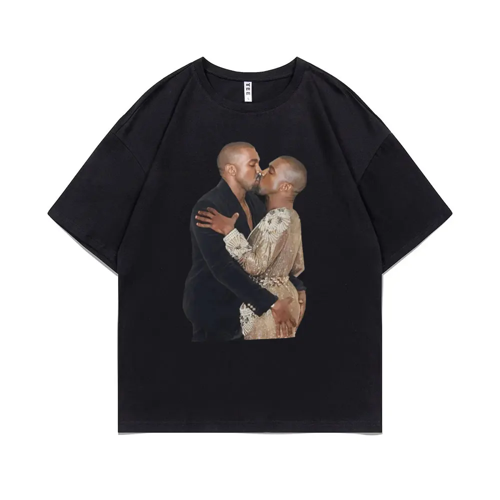 Funny Design Rapper Hip Hop Kanye West Kissing Print Tshirt Men Women Omari West Fans Lovers T-shirt 100% Cotton Oversized Tees
Funny Design Rapper Hip Hop Kanye West Kissing Print Tshirt Men Women Omari West Fans Lovers T-shirt 100% Cotton Oversized Tees