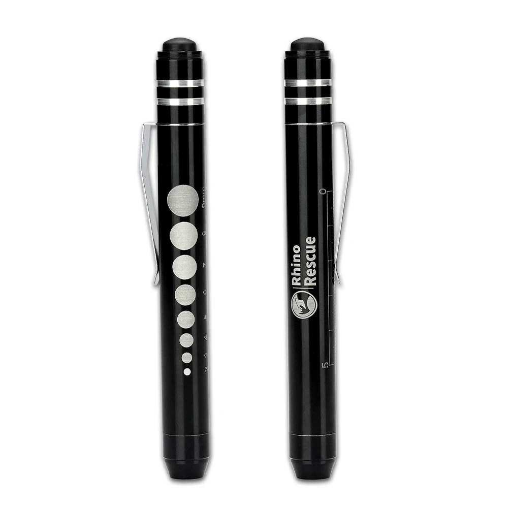 Rhino Rescue LED Pen Light Nurse Led Medical Penlight with Pupil Gauge and Ruler for Nursing Students Doctors without Batteries
Rhino Rescue LED Pen Light Nurse Led Medical Penlight with Pupil Gauge and Ruler for Nursing Students Doctors without Batteries
