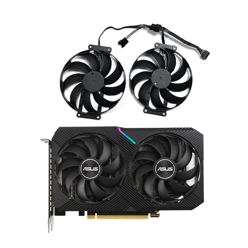 90mm 2pcs CF9010U12S T129215SU RTX 3060 GPU Cooling Fan for ASUS RTX2060 RTX2070Ti DUAL-RTX3060-12G Graphics Card Cooler Fan
90mm 2pcs CF9010U12S T129215SU RTX 3060 GPU Cooling Fan for ASUS RTX2060 RTX2070Ti DUAL-RTX3060-12G Graphics Card Cooler Fan