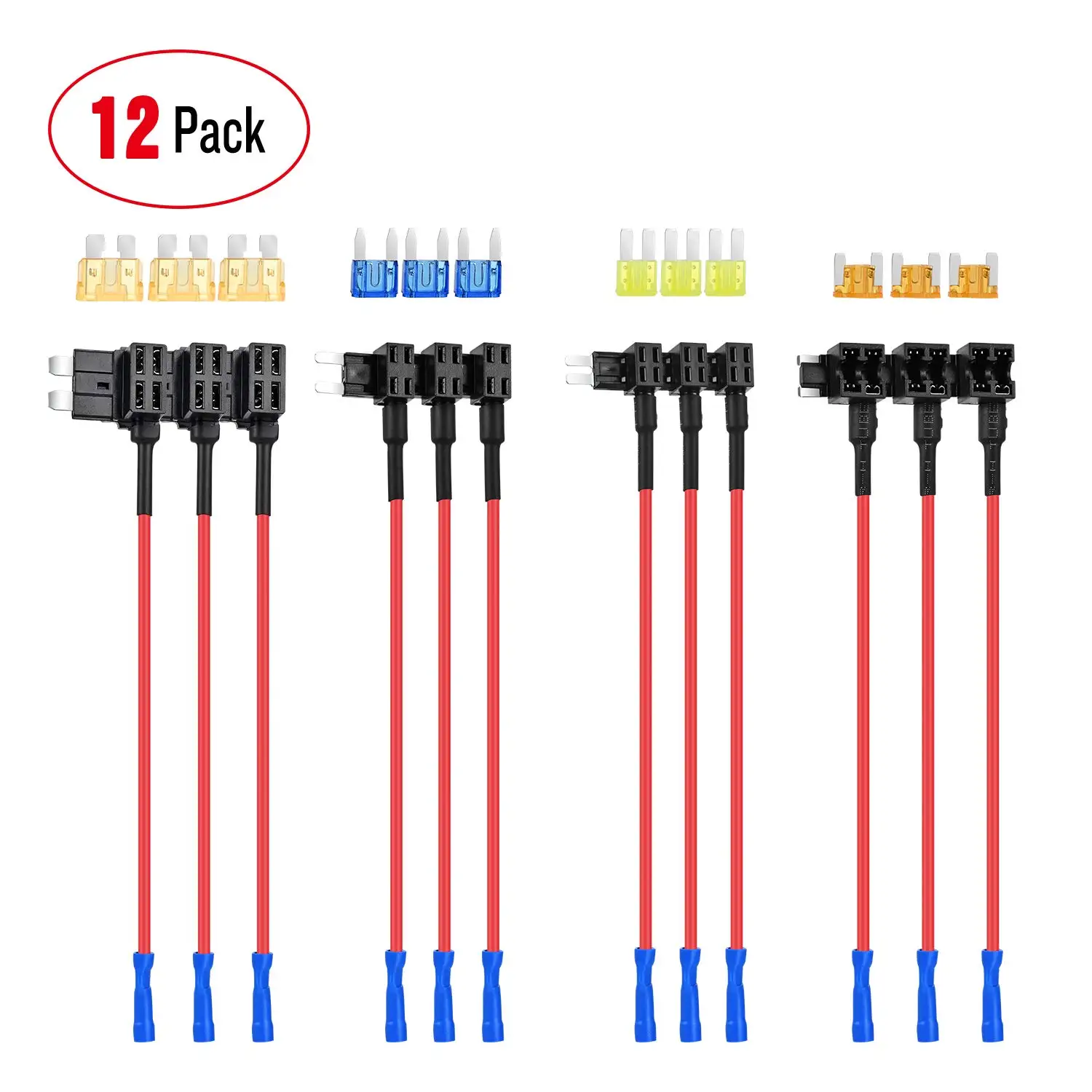 12V Add Circuit Fuse Kit Automotive 12 Pcs Additional Circuit Fuse BreakoutATOATC ATM APM Fuse Holder 12V-24V Fuse Connector
12V Add Circuit Fuse Kit Automotive 12 Pcs Additional Circuit Fuse BreakoutATOATC ATM APM Fuse Holder 12V-24V Fuse Connector