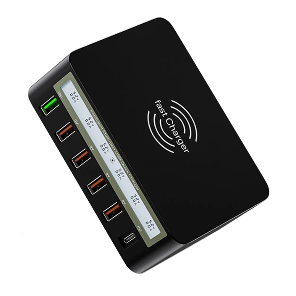 100W Multi USB Phone Charger Type C Adapter for iPhone 13 Fast Wireless Chargers LED USB C Charger(EU Plug)Black
100W Multi USB Phone Charger Type C Adapter for iPhone 13 Fast Wireless Chargers LED USB C Charger(EU Plug)Black