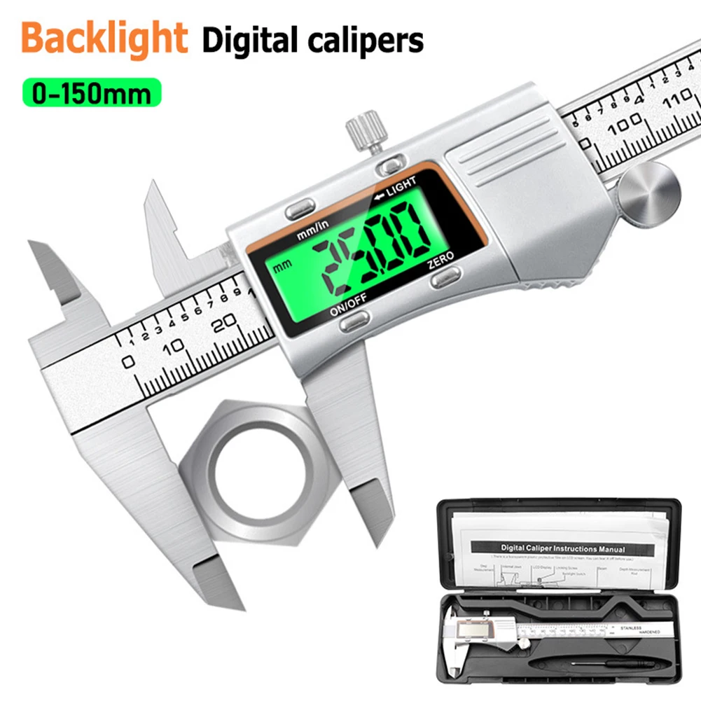 150MM Electronic Digital Vernier Caliper With LCD Gauge Micrometer Measuring Tool Digital Ruler Instrument Digital Ruler
150MM Electronic Digital Vernier Caliper With LCD Gauge Micrometer Measuring Tool Digital Ruler Instrument Digital Ruler