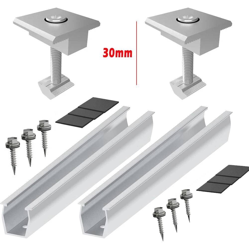 Solar Panel Mounting Brackets Rail PV Middle Clamp Roof Mount Kit Aluminum Bracket Solar System Installation Accessories
Solar Panel Mounting Brackets Rail PV Middle Clamp Roof Mount Kit Aluminum Bracket Solar System Installation Accessories