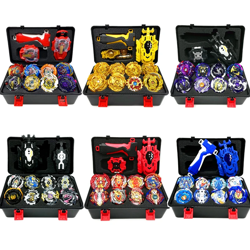 Beyblades Burst Surge GT Set Metal Fusion Toupie Gyro Launcher Spinning Tops Toolbox Gold Metal God Fafnir Spinning Bey Blades
Beyblades Burst Surge GT Set Metal Fusion Toupie Gyro Launcher Spinning Tops Toolbox Gold Metal God Fafnir Spinning Bey Blades