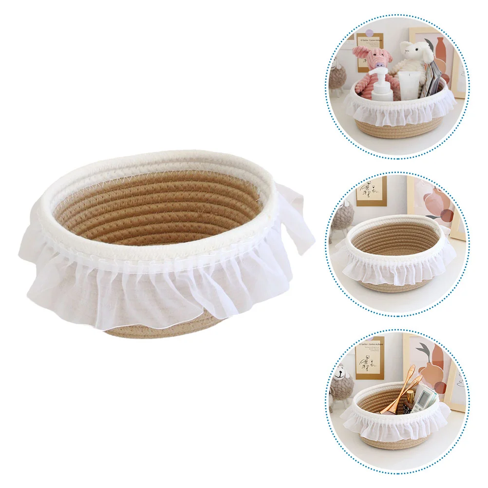Basket Storage Woven Rope Cotton Bin Laundry Baskets Nursery Organizer Toy Desk Makeup Hand Wicker Weaving Baby Desktop Holder
Basket Storage Woven Rope Cotton Bin Laundry Baskets Nursery Organizer Toy Desk Makeup Hand Wicker Weaving Baby Desktop Holder
