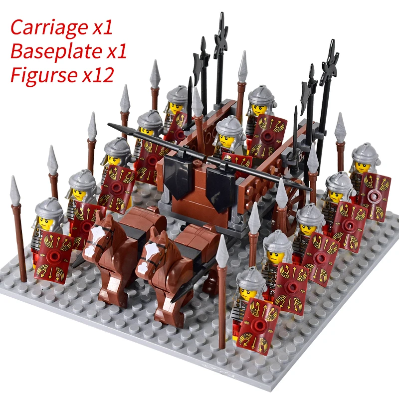 Medieval Knights mini Action Figures Building Blocks Roman Chariot Carriage Soldier War Horse Bricks Toys for Children Gift
Medieval Knights mini Action Figures Building Blocks Roman Chariot Carriage Soldier War Horse Bricks Toys for Children Gift
