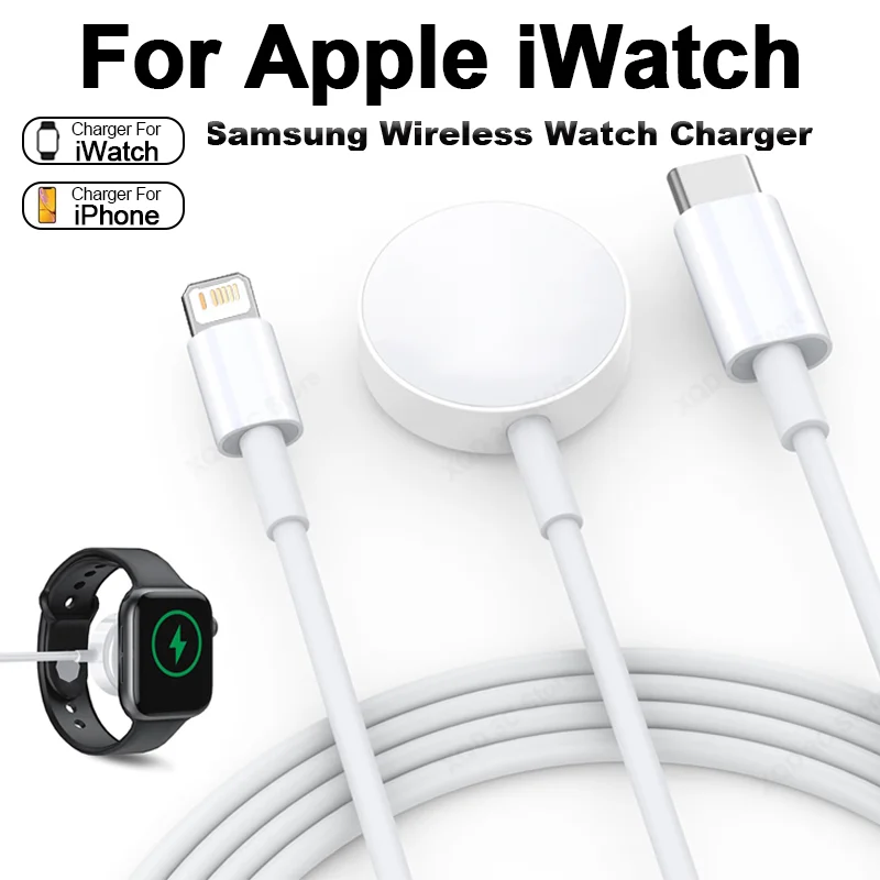 USB Type C Magnetic Wireless Charger For Samsung Galaxy Watch 6/5/4/3 Apple Watch 8 7 6 5 IWatch Charging Cable for IPhone
USB Type C Magnetic Wireless Charger For Samsung Galaxy Watch 6/5/4/3 Apple Watch 8 7 6 5 IWatch Charging Cable for IPhone