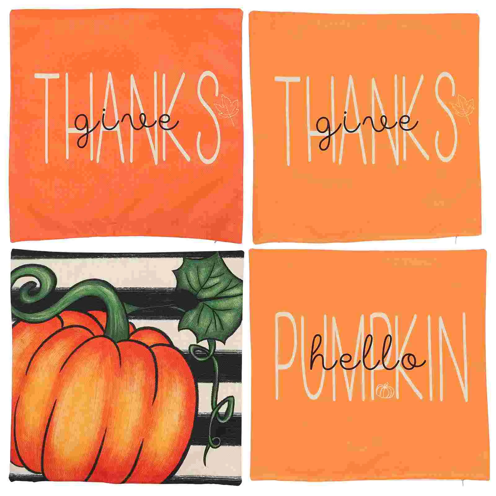 4 Pcs Cushion Cover Pumpkin Red Thanksgiving Pillows Sofa Decorative Pillowcase
4 Pcs Cushion Cover Pumpkin Red Thanksgiving Pillows Sofa Decorative Pillowcase