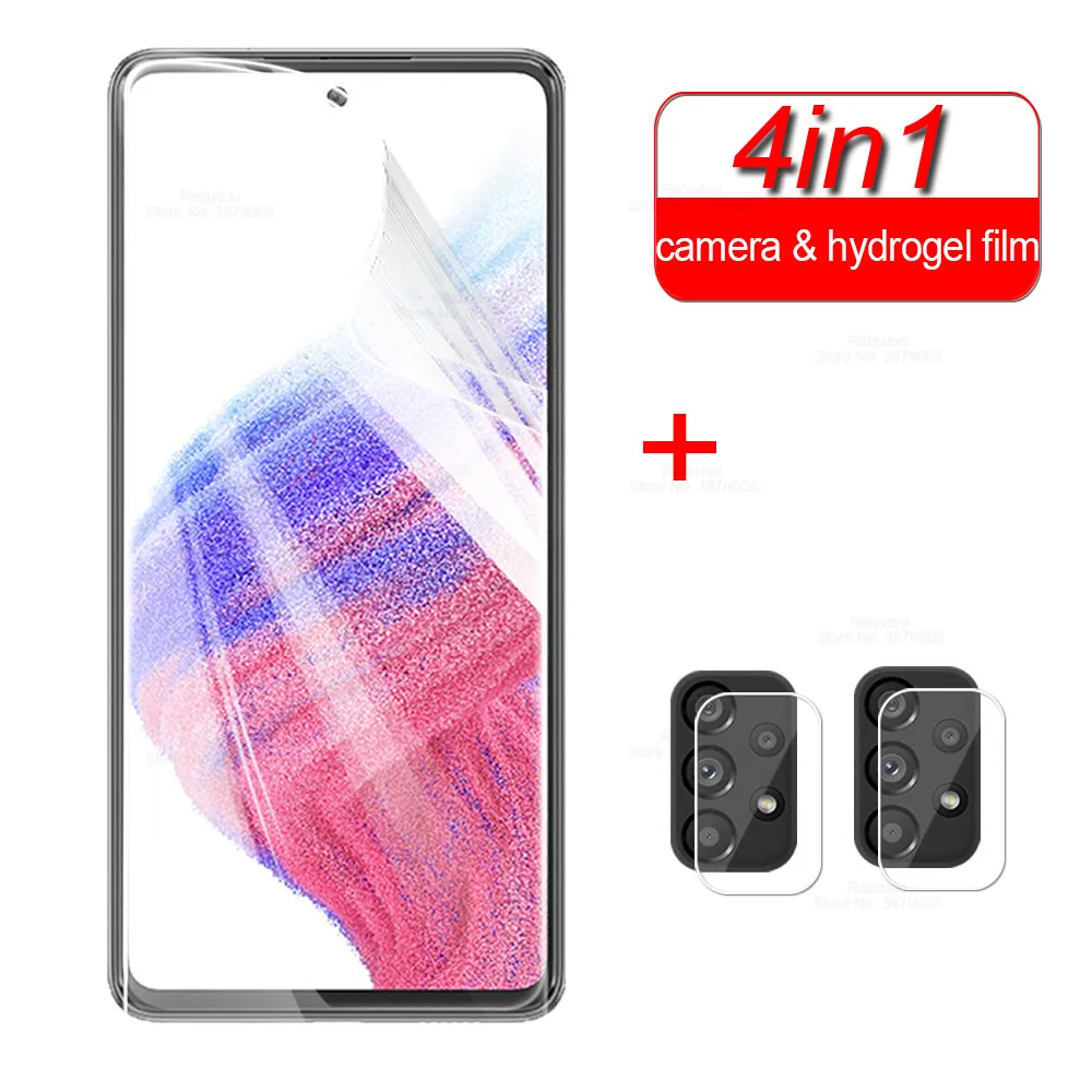 Гидрогелевая пленка 4 в 1, Защита экрана для Samsung Galaxy A53 5G, защита объектива камеры Sumsung A 53 Samsunga53, мягкая пленка 6,5 дюйма
Гидрогелевая пленка 4 в 1, Защита экрана для Samsung Galaxy A53 5G, защита объектива камеры Sumsung A 53 Samsunga53, мягкая пленка 6,5 дюйма