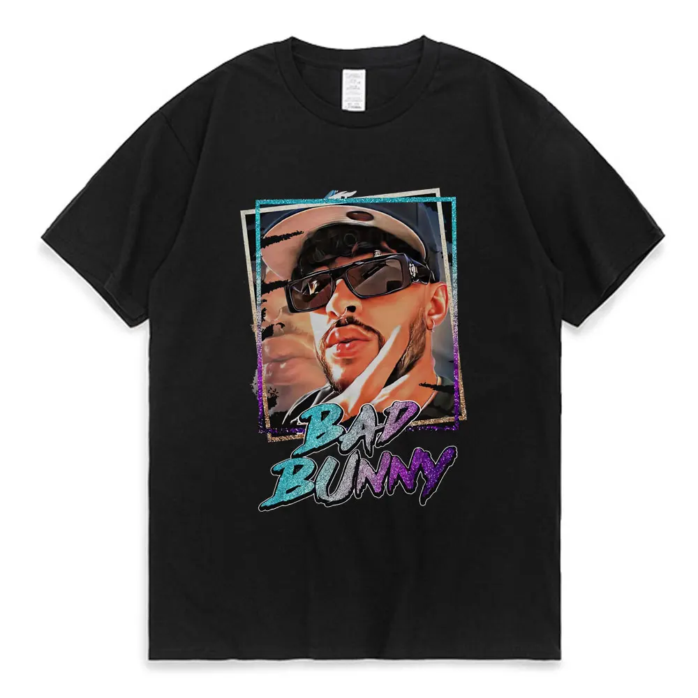 Bad Bunny Print T Shirt Men Women Hip Hop Streetwear T-shirt Summer Casual Cotton Oversized Short Sleeve Tee Shirt Y2k Clothes
Bad Bunny Print T Shirt Men Women Hip Hop Streetwear T-shirt Summer Casual Cotton Oversized Short Sleeve Tee Shirt Y2k Clothes