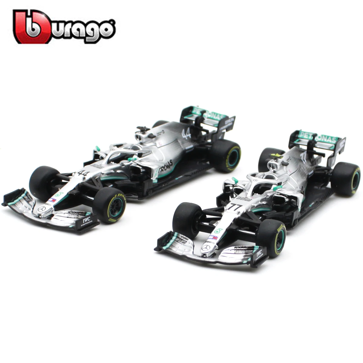 

Bburago 1:43 2019 W10 #77 #44 W07 #6 #44 F1 Racing Formula Car Static Simulation Diecast Alloy Model Car