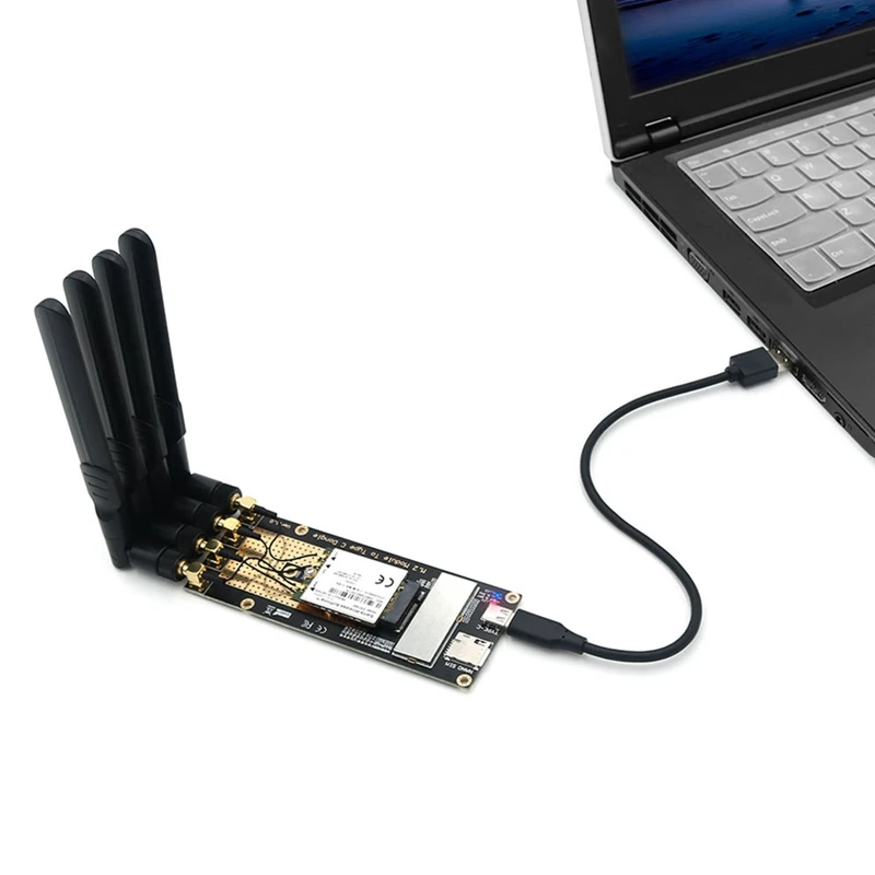 M.2(M.2) 3G/4G/5G Module To Type-C/USB3.0 Adapter+NANO SIM Card Slot+4X Antenna For RM500Q/RM500U/GM800/SIM8200 Module
M.2(M.2) 3G/4G/5G Module To Type-C/USB3.0 Adapter+NANO SIM Card Slot+4X Antenna For RM500Q/RM500U/GM800/SIM8200 Module