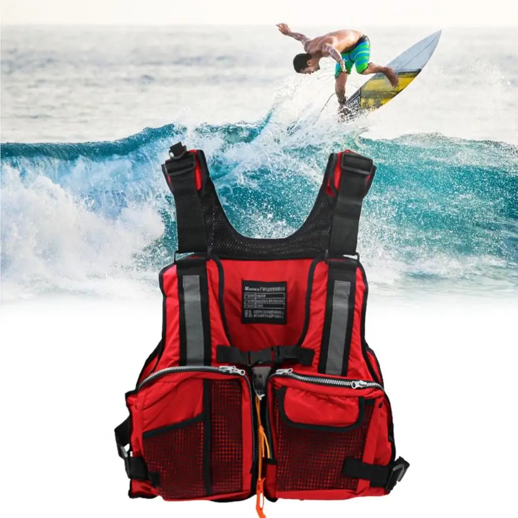 Outdoor Fishing Vest Life Jacket with Whistle Multi-pocket Flotation Vest for Adults
Outdoor Fishing Vest Life Jacket with Whistle Multi-pocket Flotation Vest for Adults