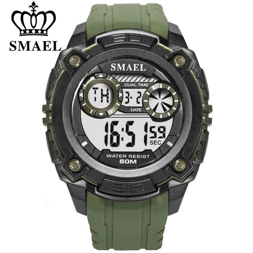 SMAEL Men Sports Watches Waterproof Back Light LED Digital Watch Chronograph Shock Clock Fashion Casual Electronics Wristwatches
SMAEL Men Sports Watches Waterproof Back Light LED Digital Watch Chronograph Shock Clock Fashion Casual Electronics Wristwatches