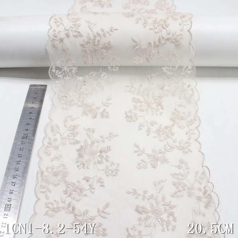 20 Yards Bilateral Embroidery Lace Fabric Apricot Mesh Embroidered Lace Trim DIY Accessories Floral Lace for Crafts
20 Yards Bilateral Embroidery Lace Fabric Apricot Mesh Embroidered Lace Trim DIY Accessories Floral Lace for Crafts