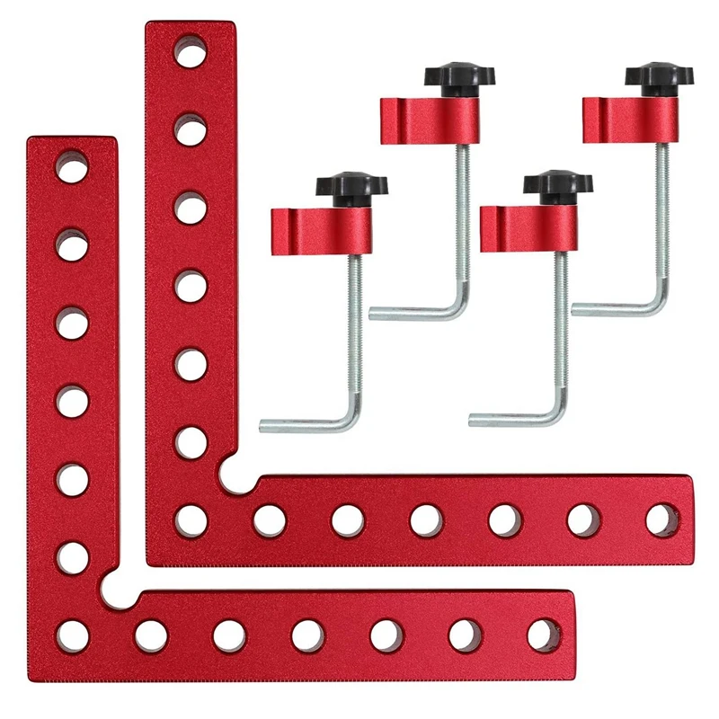 2Pcs 90 Degree Positioning Squares Right Angle Clamps 5.5Inch X 5.5Inch(14 X 14Cm) Aluminum Alloy Carpenter Corner
2Pcs 90 Degree Positioning Squares Right Angle Clamps 5.5Inch X 5.5Inch(14 X 14Cm) Aluminum Alloy Carpenter Corner