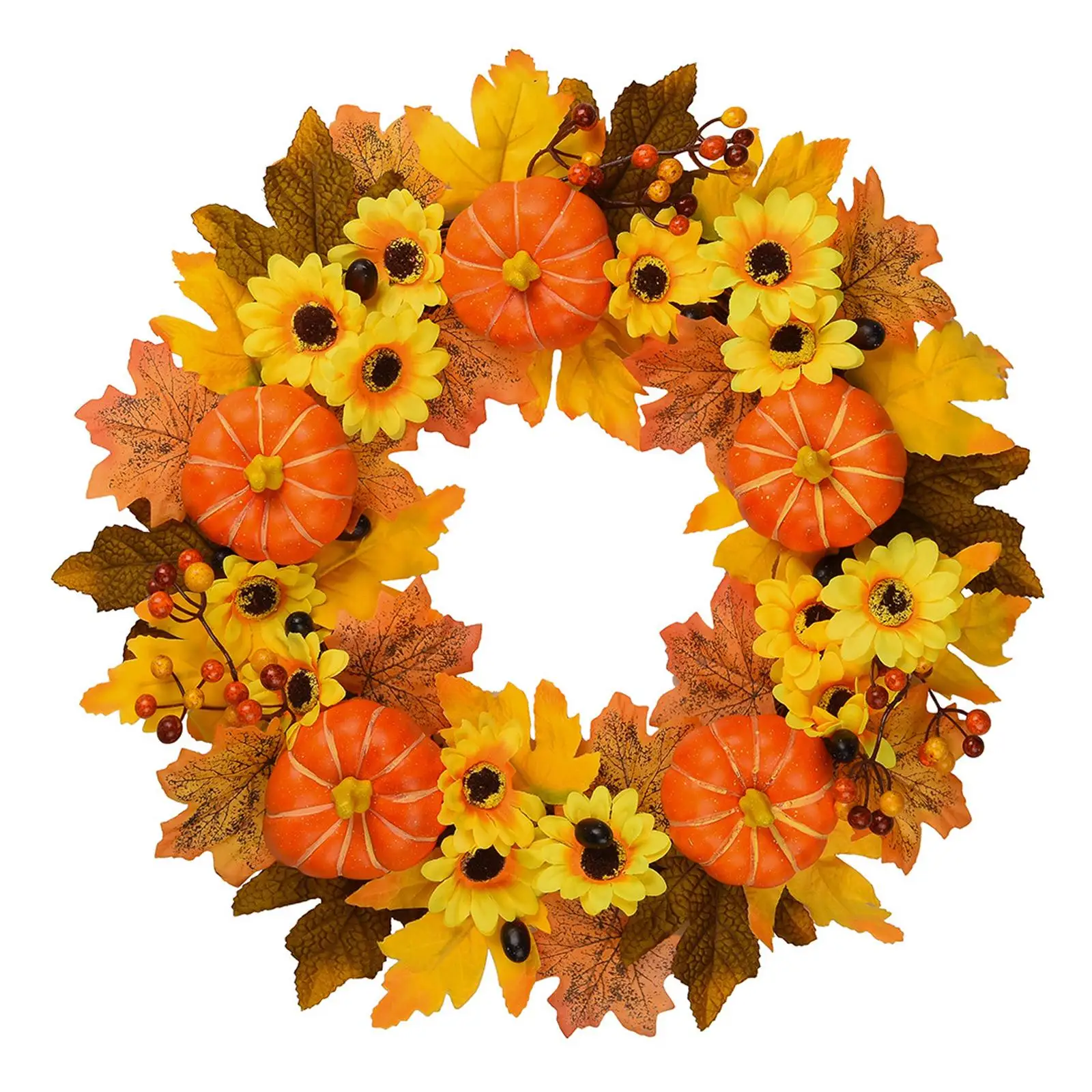 20in Autumn Wreath Front Door Artificial Garland Maple Leaves Hanger Harvest for Party, Home, Farmhouse, Wall Decoration
20in Autumn Wreath Front Door Artificial Garland Maple Leaves Hanger Harvest for Party, Home, Farmhouse, Wall Decoration