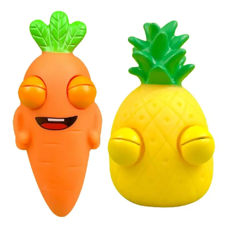 

Eye Popping Squishys Toy Fun Simulation Fruit Pinch Toy Pineapple Carrot Soft Cute Pineapple Squeeze And Stretch Toy To Relieve