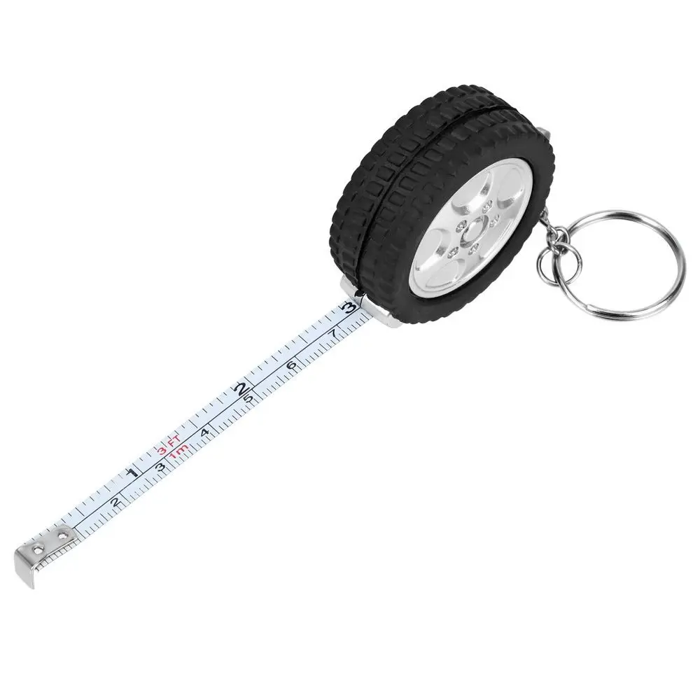 Tyre Shape Measuring Stainless Steel Centimeter/Feet Travel Camping Tape Ruler 1M Tape Funny Unique Keychain Measurement Tape
Tyre Shape Measuring Stainless Steel Centimeter/Feet Travel Camping Tape Ruler 1M Tape Funny Unique Keychain Measurement Tape