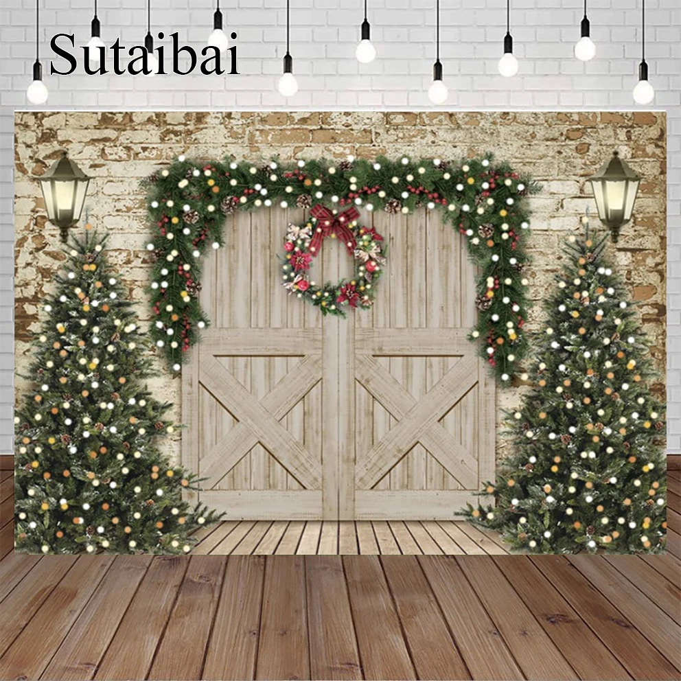 Фон для фотографирования новорожденных с изображением деревянной двери сарая зимняя Рождественская сосна винтажная кирпичная стена фон д...
Фон для фотографирования новорожденных с изображением деревянной двери сарая зимняя Рождественская сосна винтажная кирпичная стена фон д...