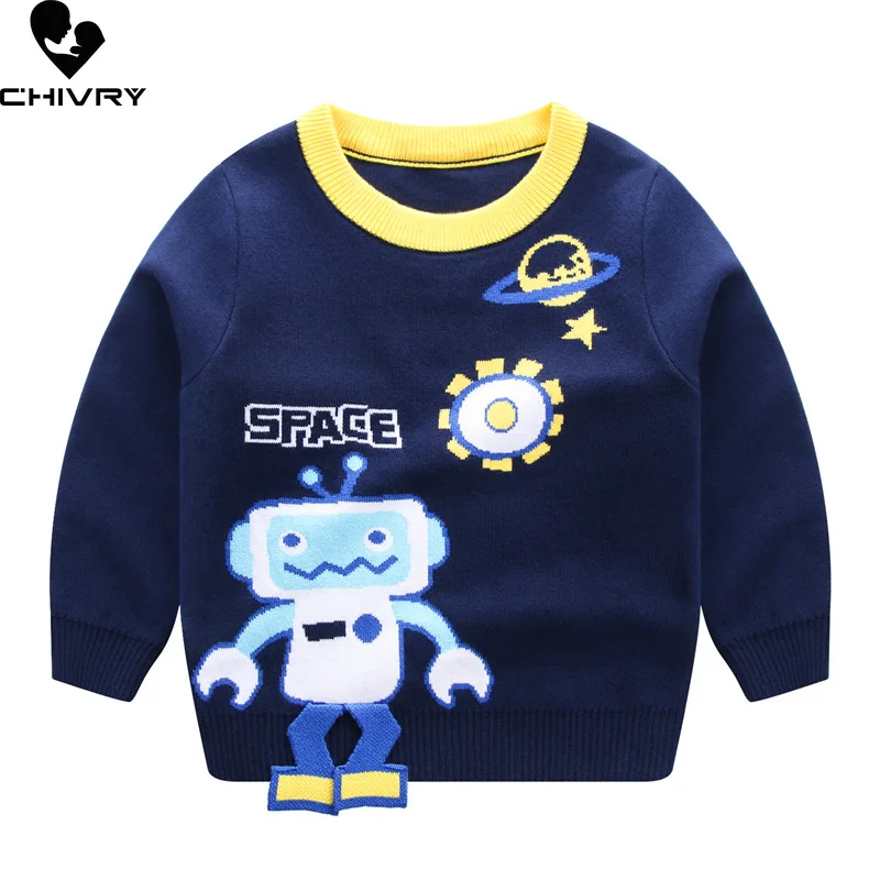 New Autumn Winter Kids Pullover Sweater Baby Boys Cartoon Robot Jacquard O-neck Knitted Jumper Sweaters Tops Children Clothing
New Autumn Winter Kids Pullover Sweater Baby Boys Cartoon Robot Jacquard O-neck Knitted Jumper Sweaters Tops Children Clothing