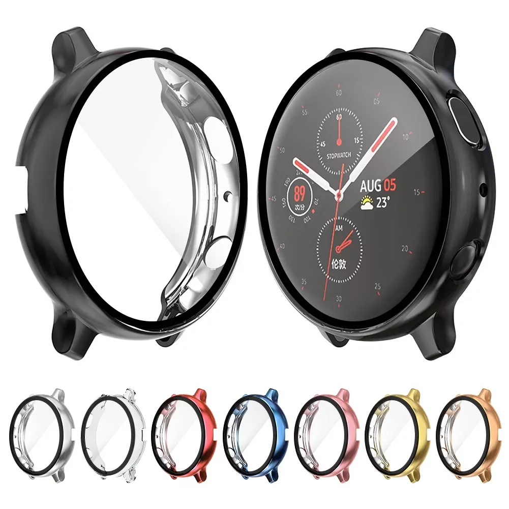 Glass+Case For Samsung Galaxy watch active2 44mm 40 mm All-Around cover bumper+Screen Protector Galaxy watch active 2 44mm 40mm
Glass+Case For Samsung Galaxy watch active2 44mm 40 mm All-Around cover bumper+Screen Protector Galaxy watch active 2 44mm 40mm