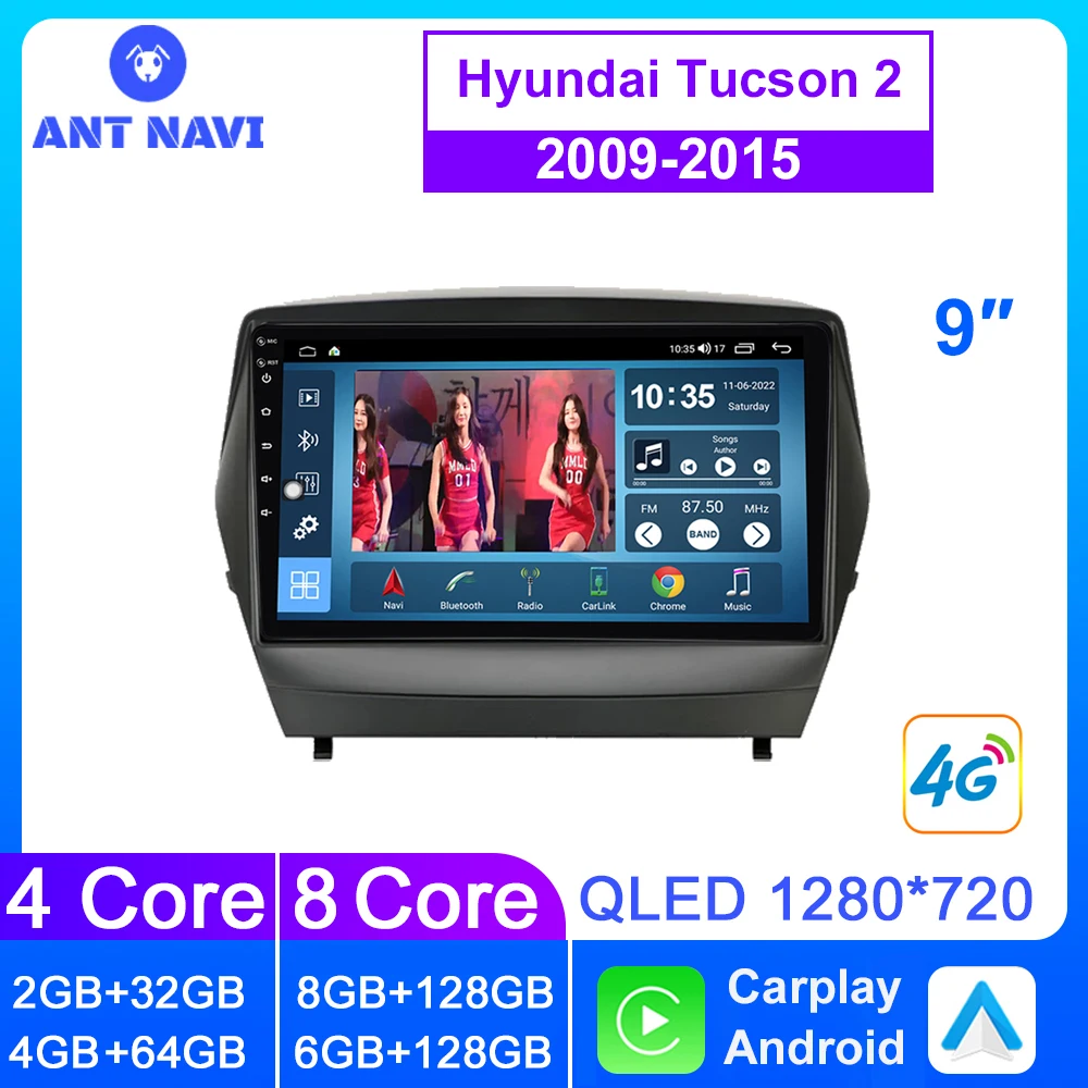 AntNavi Android Car Radio For Hyundai Tucson 2 LM IX35 2009 2010 2011-2015 Multimedia Player Android Auto Carplay Car Stereo GPS
AntNavi Android Car Radio For Hyundai Tucson 2 LM IX35 2009 2010 2011-2015 Multimedia Player Android Auto Carplay Car Stereo GPS