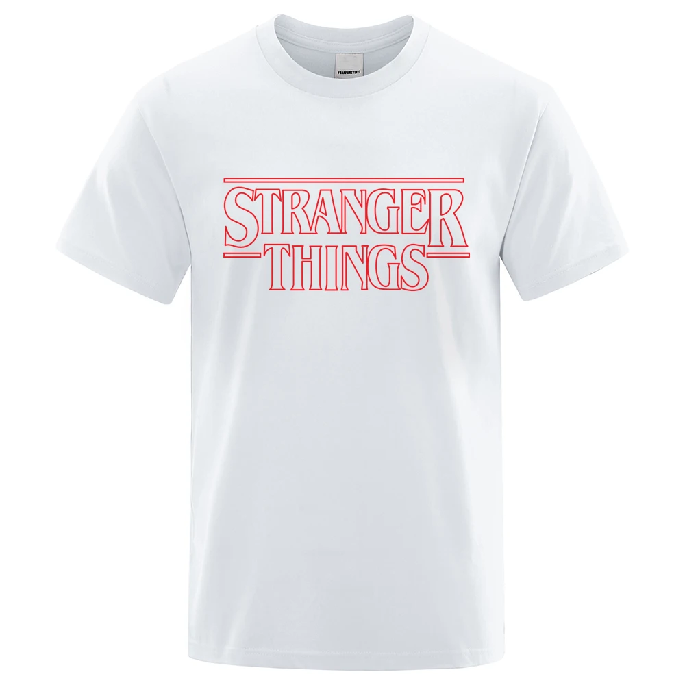 Stranger Things Letters T Shirt Homme Hight Quality Cotton Tee Shirts Fashionable Crewneck Summer 2022 Short Sleeve Shirt
Stranger Things Letters T Shirt Homme Hight Quality Cotton Tee Shirts Fashionable Crewneck Summer 2022 Short Sleeve Shirt