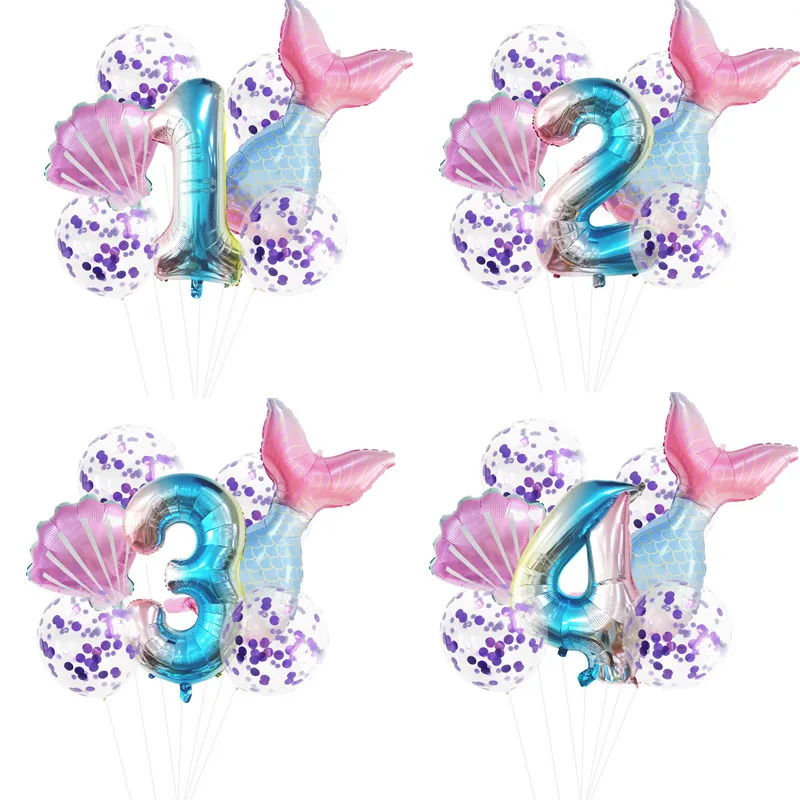 Little Mermaid Party Balloons 32inch Number Foil Balloon Kids Birthday Party Decoration Supplies Baby Shower Pink Helium Globos
Little Mermaid Party Balloons 32inch Number Foil Balloon Kids Birthday Party Decoration Supplies Baby Shower Pink Helium Globos