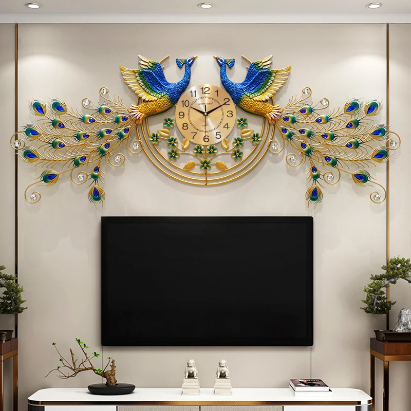 Large 3d Decorated Wall Clock Living Room Unusual Creative Peacock Round Silent Wall Clock Bedroom Horloge Wall Timepiece
Large 3d Decorated Wall Clock Living Room Unusual Creative Peacock Round Silent Wall Clock Bedroom Horloge Wall Timepiece