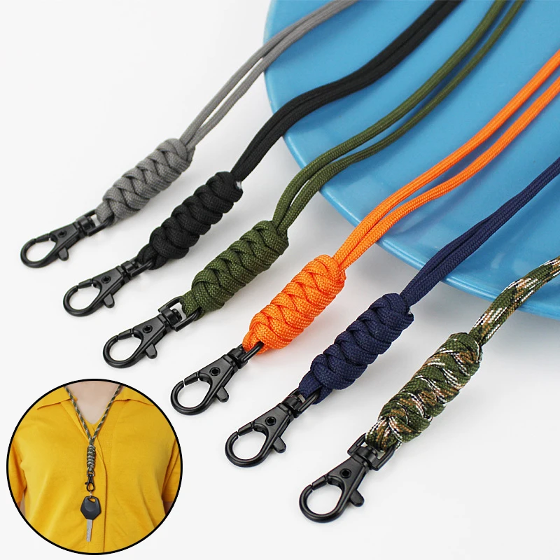 

6 Styles Phone Strap Lanyard Neck Rope Lanyard For Keys ID Card Mobile Phone Straps Weave Necklace Hand Phone Strap For IPhone