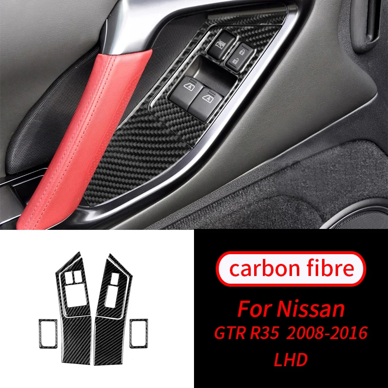 For Nissan GT-R R35 2008-2016 Real Carbon Fiber Window Lift Door Lock Panel Trim Car Interior Accessories Car Interior Supplies
For Nissan GT-R R35 2008-2016 Real Carbon Fiber Window Lift Door Lock Panel Trim Car Interior Accessories Car Interior Supplies
