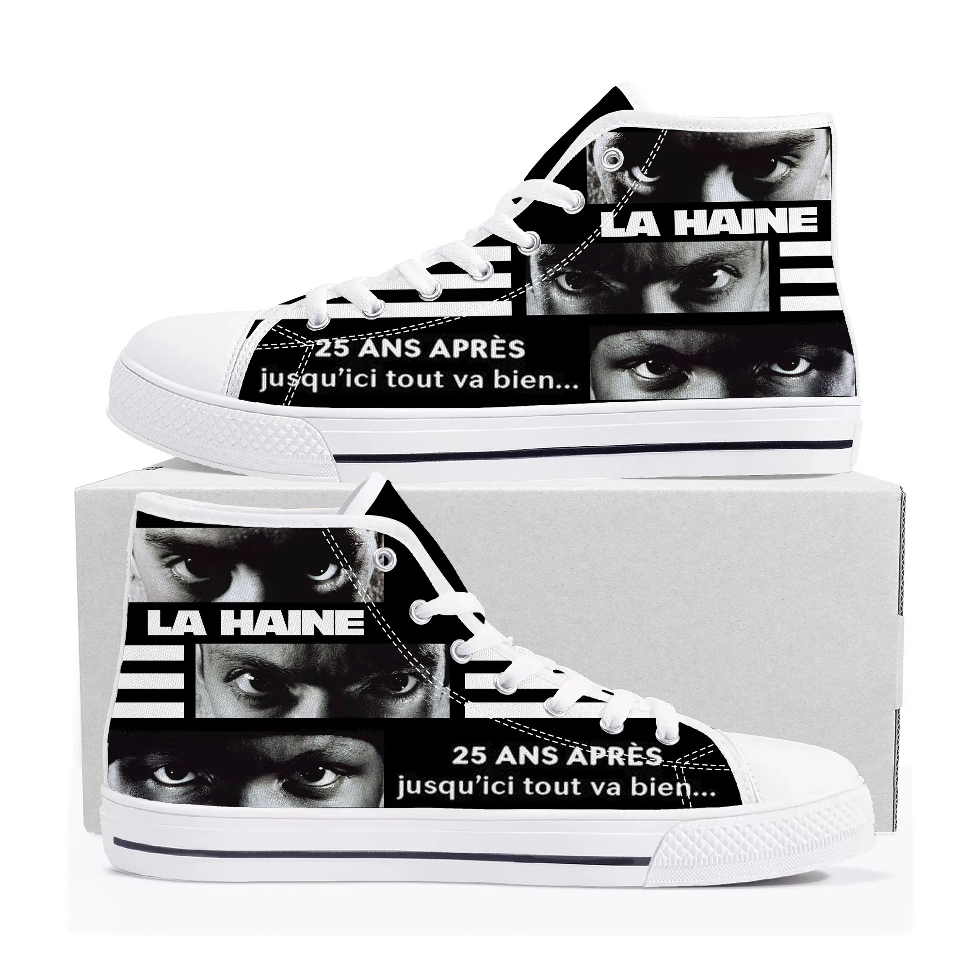 La Haine Movie High Top Sneakers Mens Womens Teenager Canvas High Quality Sneaker Casual Custom Made Shoes Customize DIY Shoe
La Haine Movie High Top Sneakers Mens Womens Teenager Canvas High Quality Sneaker Casual Custom Made Shoes Customize DIY Shoe